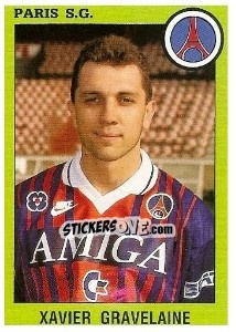 Figurina Xavier Gravelaine - FOOT 1993-1994 - Panini