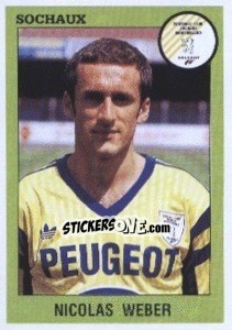 Sticker Nicolas Weber - FOOT 1993-1994 - Panini