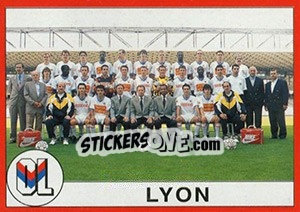 Figurina Equipe Lyon - FOOT 1994-1995 - Panini