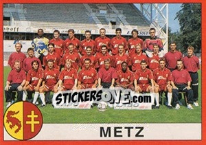 Sticker Equipe Metz - FOOT 1994-1995 n. 22 - Panini