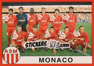 Sticker Equipe Monaco - FOOT 1994-1995 n. 23 - Panini