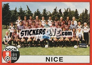 Figurina Equipe Nice - FOOT 1994-1995 - Panini