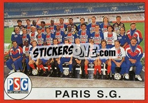 Sticker Equipe Paris S.G. - FOOT 1994-1995 - Panini