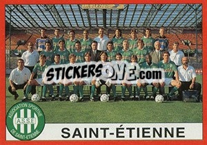 Cromo Equipe Saint-Etienne