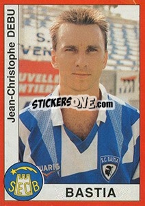 Sticker Jean-Christophe Debu - FOOT 1994-1995 n. 58 - Panini