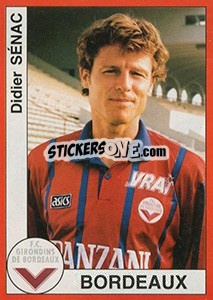 Sticker Didier Sénac - FOOT 1994-1995 - Panini