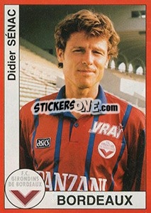 Figurina Didier Sénac - FOOT 1994-1995 - Panini