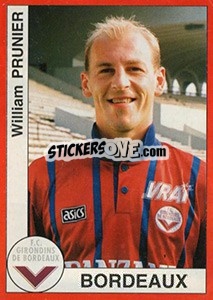 Sticker William Prunier - FOOT 1994-1995 n. 70 - Panini