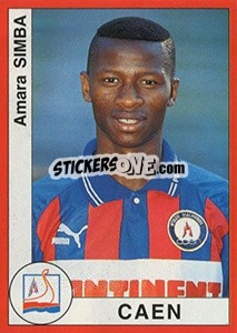 Sticker Amara Simba - FOOT 1994-1995 - Panini