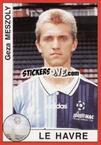 Cromo Geza Meszoly - FOOT 1994-1995 - Panini