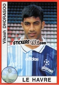 Figurina Vikash Dhorasoo - FOOT 1994-1995 - Panini