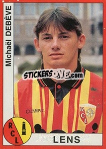 Cromo Michaël Debève - FOOT 1994-1995 - Panini