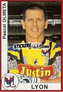 Figurina Pascal Olmeta - FOOT 1994-1995 - Panini