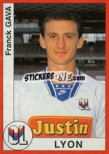 Sticker Franck Gava - FOOT 1994-1995 - Panini