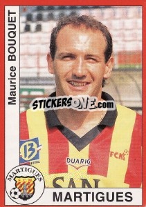 Figurina Maurice Bouquet - FOOT 1994-1995 - Panini