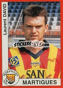 Cromo Laurent David - FOOT 1994-1995 - Panini