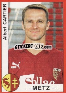 Cromo Albert Cartier - FOOT 1994-1995 - Panini