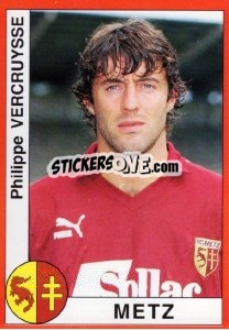 Sticker Philippe Vercruysse - FOOT 1994-1995 - Panini
