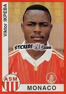 Sticker Victor Ikpeba - FOOT 1994-1995 n. 196 - Panini