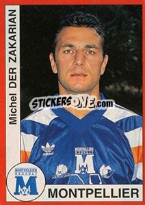 Sticker Michel Der Zakarian - FOOT 1994-1995 - Panini