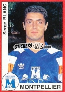 Cromo Serge Blanc - FOOT 1994-1995 - Panini