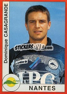 Figurina Dominique Casagrande - FOOT 1994-1995 - Panini