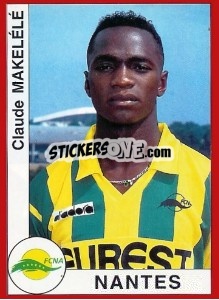 Sticker Claude Makelélé - FOOT 1994-1995 n. 215 - Panini