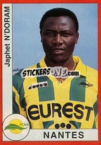 Figurina Japhet N'Doram - FOOT 1994-1995 - Panini