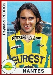 Sticker Reynald Pedros - FOOT 1994-1995 n. 218 - Panini