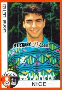 Figurina Lionel Letizi - FOOT 1994-1995 - Panini