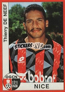Sticker Thierry De Neef - FOOT 1994-1995 - Panini