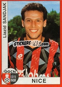 Cromo Liazid Sandjak - FOOT 1994-1995 - Panini