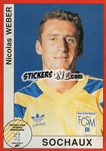 Cromo Nicolas Weber - FOOT 1994-1995 - Panini