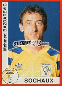 Sticker Mehmed Bazdarevic - FOOT 1994-1995 - Panini