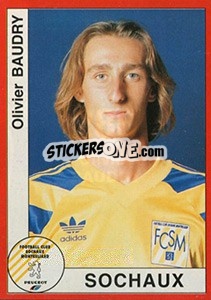 Figurina Olivier Baudry - FOOT 1994-1995 - Panini