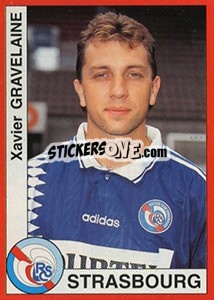 Sticker Xavier Gravelaine - FOOT 1994-1995 - Panini