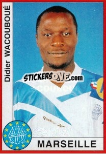 Figurina Didier Wacouboué - FOOT 1994-1995 - Panini