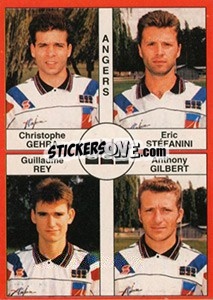 Cromo Christophe Gehra / Eric Stéfanini / Guillaume Rey / Anthony Gilbert - FOOT 1994-1995 - Panini