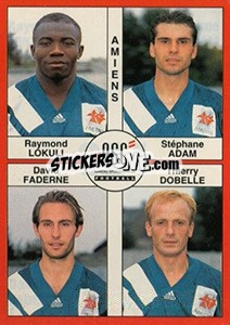 Figurina Raymond Lokuli / Stéphane Adam / David Faderne / Thierry Dobelle - FOOT 1994-1995 - Panini