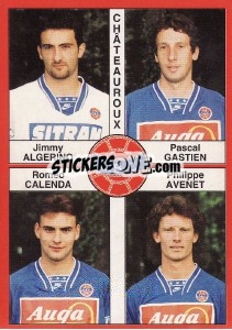 Sticker Jimmy Algerino / Pascal Gastien / Roméo Calenda / Philippe Avenet - FOOT 1994-1995 n. 335 - Panini