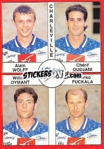 Figurina Alain Wolff / Chérif Oudjani / William Dymant / Zwonko Fuckala - FOOT 1994-1995 n. 336 - Panini