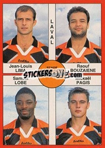 Figurina Jean-Louis Lima / Raouf Bouzaiene / Samuel Lobe / Mickaël Pagis - FOOT 1994-1995 - Panini