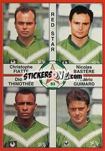 Sticker Christophe Fiatte / Nicolas Bastère / Didier Thimothée / Frédéric Guimard - FOOT 1994-1995 n. 384 - Panini