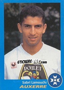 Cromo Sabri Lamouchi - FOOT 1995-1996 - Panini