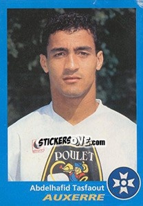 Sticker Abdelhafid Tasfaout - FOOT 1995-1996 - Panini