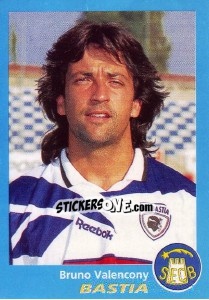 Sticker Bruno Valencony - FOOT 1995-1996 - Panini