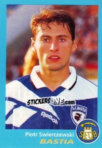 Sticker Piotr Swierczewski - FOOT 1995-1996 n. 47 - Panini