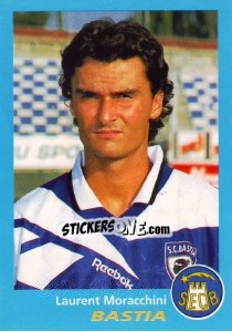 Sticker Laurent Moracchini - FOOT 1995-1996 n. 52 - Panini