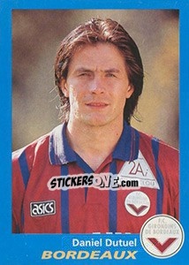 Sticker Daniel Dutuel - FOOT 1995-1996 n. 60 - Panini