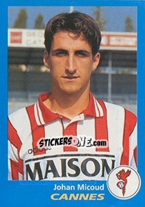 Sticker Johan Micoud - FOOT 1995-1996 - Panini